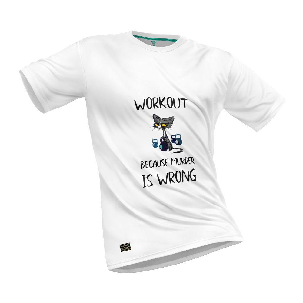 Camiseta Manga Curta Cat Workout