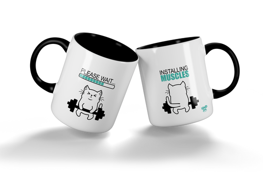 Caneca Wait... Installing Muscles