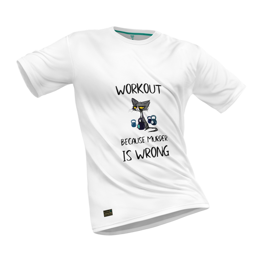Camiseta Manga Curta Cat Workout